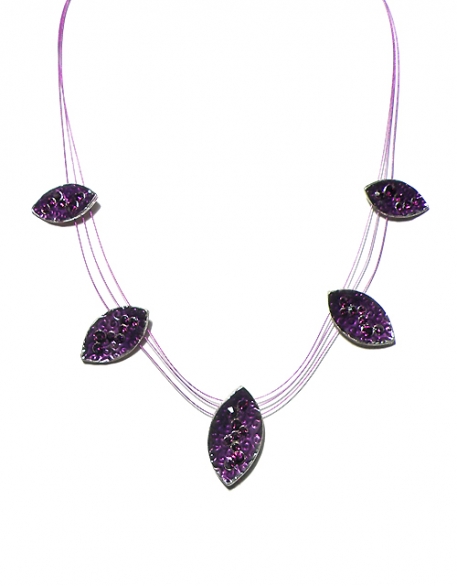 Bild 1 von Kurze Halskette lila violett