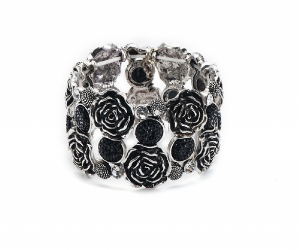 Bild 1 von Armband mit Rosen schwarz
