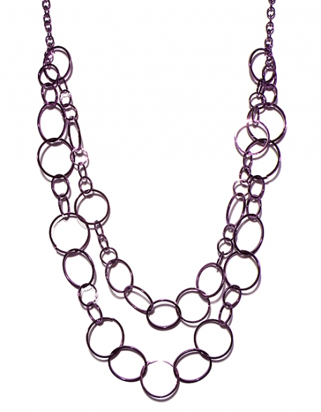 Bild 1 von  Lange Halskette 2 - reihig lila
