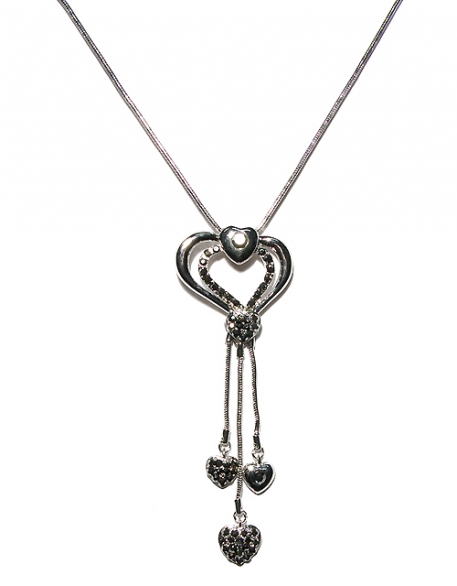 Bild 1 von Lange Halskette mit Herzen  