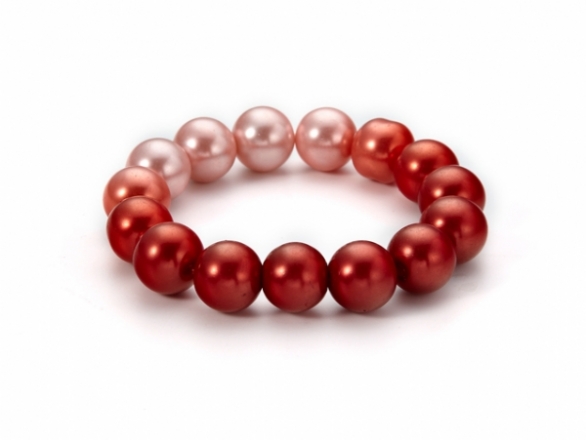 Bild 1 von Perlenarmband in rot mit Farbverlauf