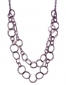  Lange Halskette 2 - reihig lila