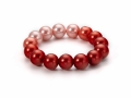 Perlenarmband in rot mit Farbverlauf